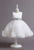 Charger l&#39;image dans la galerie, Fuchsia A Line Sequin Flower Girls&#39; Party Dress avec nœud