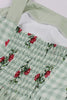 Charger l&#39;image dans la galerie, Robe verte à carreaux des années 50 avec imprimé floral
