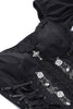 Charger l&#39;image dans la galerie, Puff Sleeves Robe noire des années 10 avec dentelle