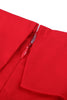 Charger l&#39;image dans la galerie, Robe rouge à pois des années 50 avec bouton