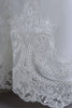 Charger l&#39;image dans la galerie, Paillettes blanches Dentelle A Line Robes filles avec nœud