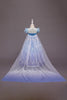 Charger l&#39;image dans la galerie, Une ligne Blue Puff Manches Paillettes Robes Filles