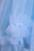 Charger l&#39;image dans la galerie, Robes de filles bleues perlées de tulle avec appliques