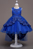 Charger l&#39;image dans la galerie, Bleu foncé Haute Basse Appliques Robes Filles