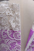 Charger l&#39;image dans la galerie, Robe fille violette en tulle ligne A avec dentelle