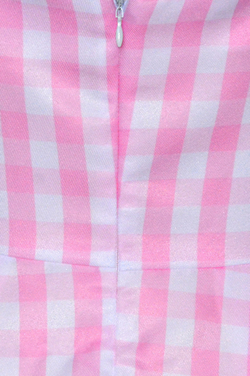 Charger l&#39;image dans la galerie, Pink Plaid Pin Up 1950s Dress Accessory Set