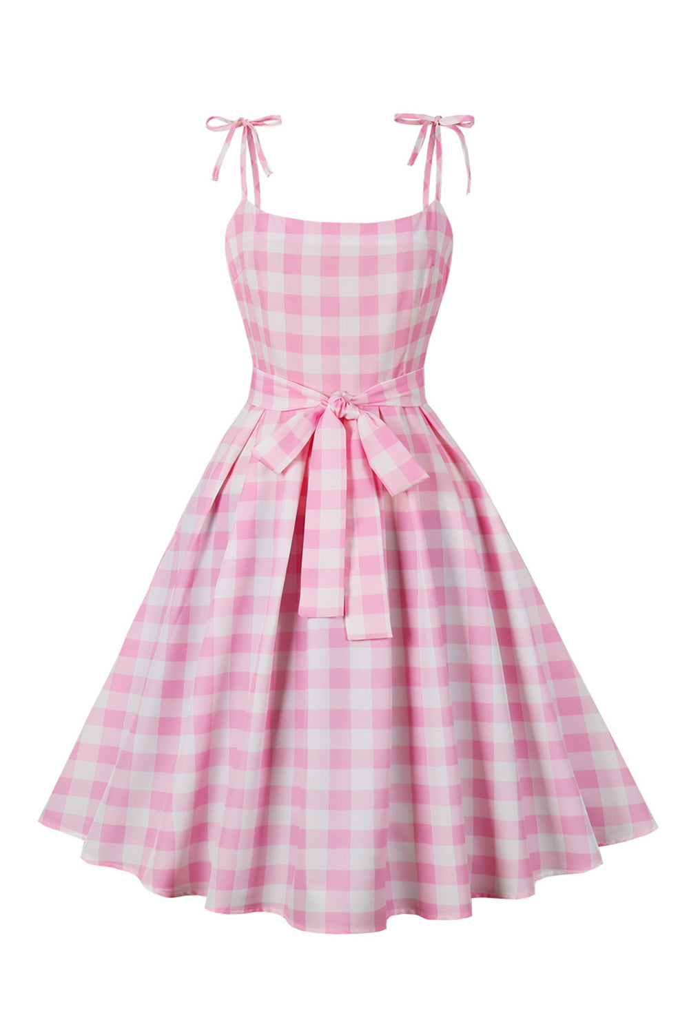 Robe Rockabilly Gingham Robe Vichy Rose Femme Annee 60 Robe Rose