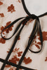 Charger l&#39;image dans la galerie, Une robe vintage abricot à col en V avec Appiques