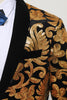 Charger l&#39;image dans la galerie, Blazer Slim Fit Solid One Button Veste de costume dorée Business pour homme