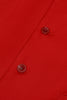 Charger l&#39;image dans la galerie, Gilet de costume pour homme à revers châle à poitrine unique rouge