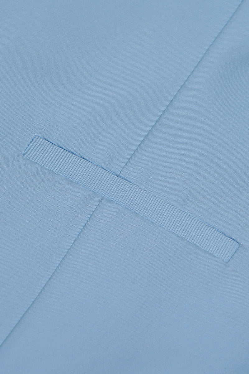 Charger l&#39;image dans la galerie, Bleu clair Single Breasted Shawl Lapel Veste de costume pour hommes
