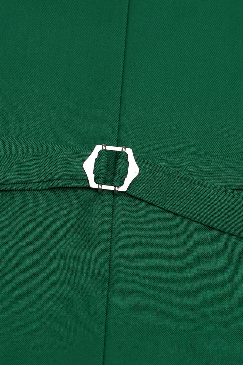 Charger l&#39;image dans la galerie, Green Single Breasted Shawl Lapel Gilet de costume pour hommes