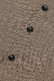 Khaki Solid Single Breasted Shawl Lapel Veste de costume pour hommes