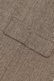 Khaki Solid Single Breasted Shawl Lapel Veste de costume pour hommes