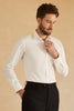 Charger l&#39;image dans la galerie, Chemise de costume homme solide à manches longues blanches