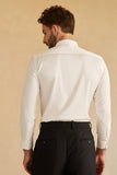 Chemise blanche à manches longues pour homme