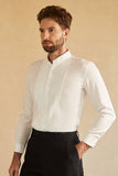 Chemise blanche à manches longues pour homme