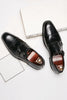Charger l&#39;image dans la galerie, Brown Monk Strap Chaussures habillées en cuir pour hommes