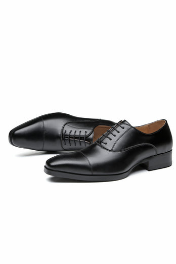 Chaussures formelles en cuir pour hommes noirs