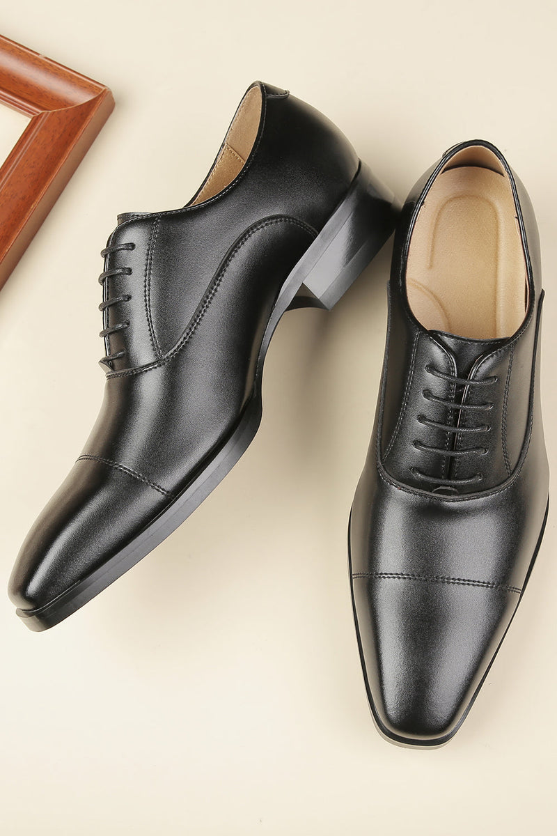 Charger l&#39;image dans la galerie, Chaussures formelles en cuir pour hommes noirs