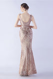 Robe de soirée perlée à col en V à col en V lilas avec plume