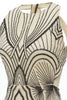 Charger l&#39;image dans la galerie, Robe de soirée Forma en ivoire noir des années 20