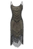 Charger l&#39;image dans la galerie, Bodycon Noir Argent Paillettes 1920s Robe