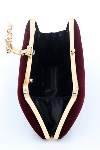 Sac à bandoulière en velours bourguignon