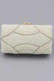 Pochette de fête de perles perlées d’ivoire