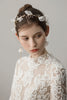 Charger l&#39;image dans la galerie, Boucles d’oreilles de noeud de mariée à fleurs perlées