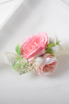 Blush Fleur Poignet Corsage Pour Mariage