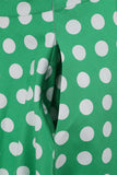 Robe Green Halter Polka Dots années 50