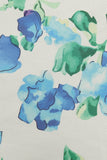 Bleu Clair V Col 1950s Vintage Robe