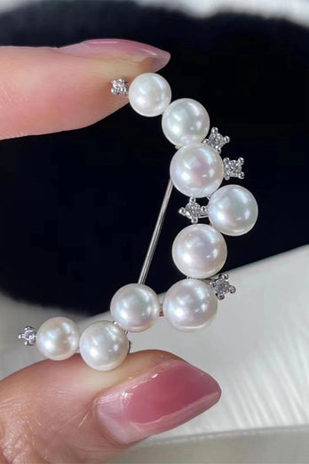 Broche perles naturelles