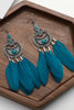 Charger l&#39;image dans la galerie, Boucles d’oreilles Peacock Blue Boho Style Drop