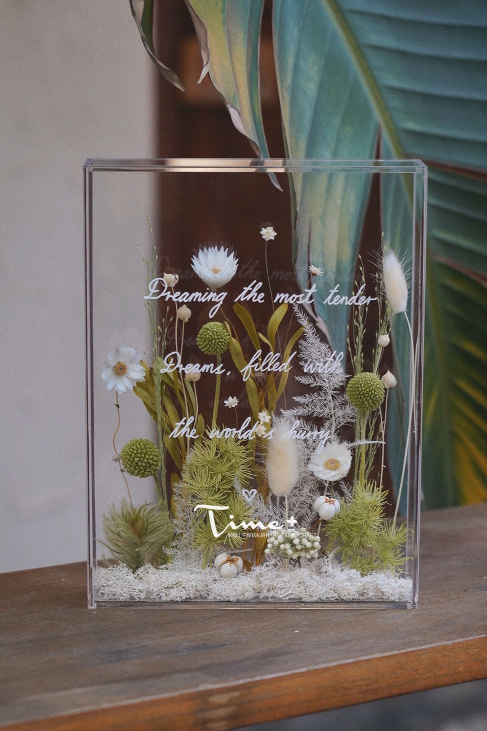 Cadre photo acrylique pour fleurs pressées