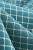 Charger l&#39;image dans la galerie, Vintage V Neck Blue Plaid Robe des années 1950