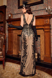 Paillettes Gatsby Robe de bal des années 20