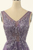 Charger l&#39;image dans la galerie, Tulle Purple A-line Robe de bal
