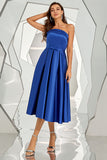 Robe bustier bleu royal Homecoming