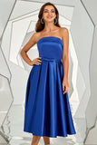 Robe bustier bleu royal Homecoming