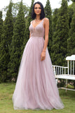 Blush Tulle & Sequins Robe de bal