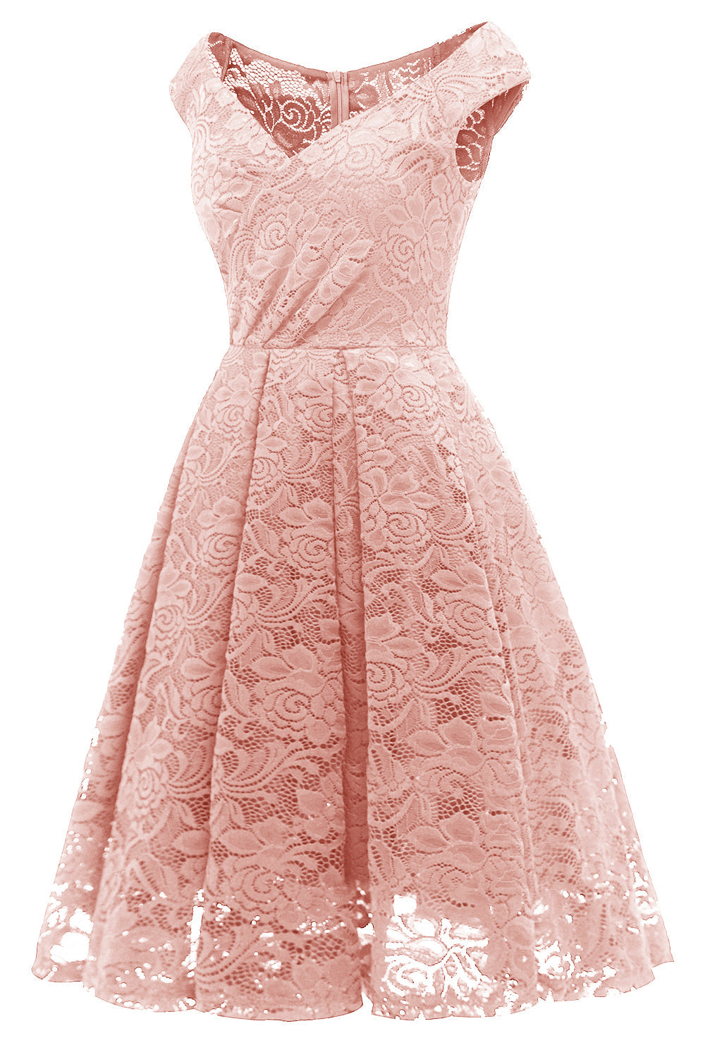 Blush Vintage Dentelle Robe de Fête - Main Image