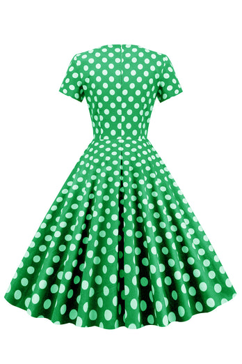 Robe Polka Dots Swing des années 50