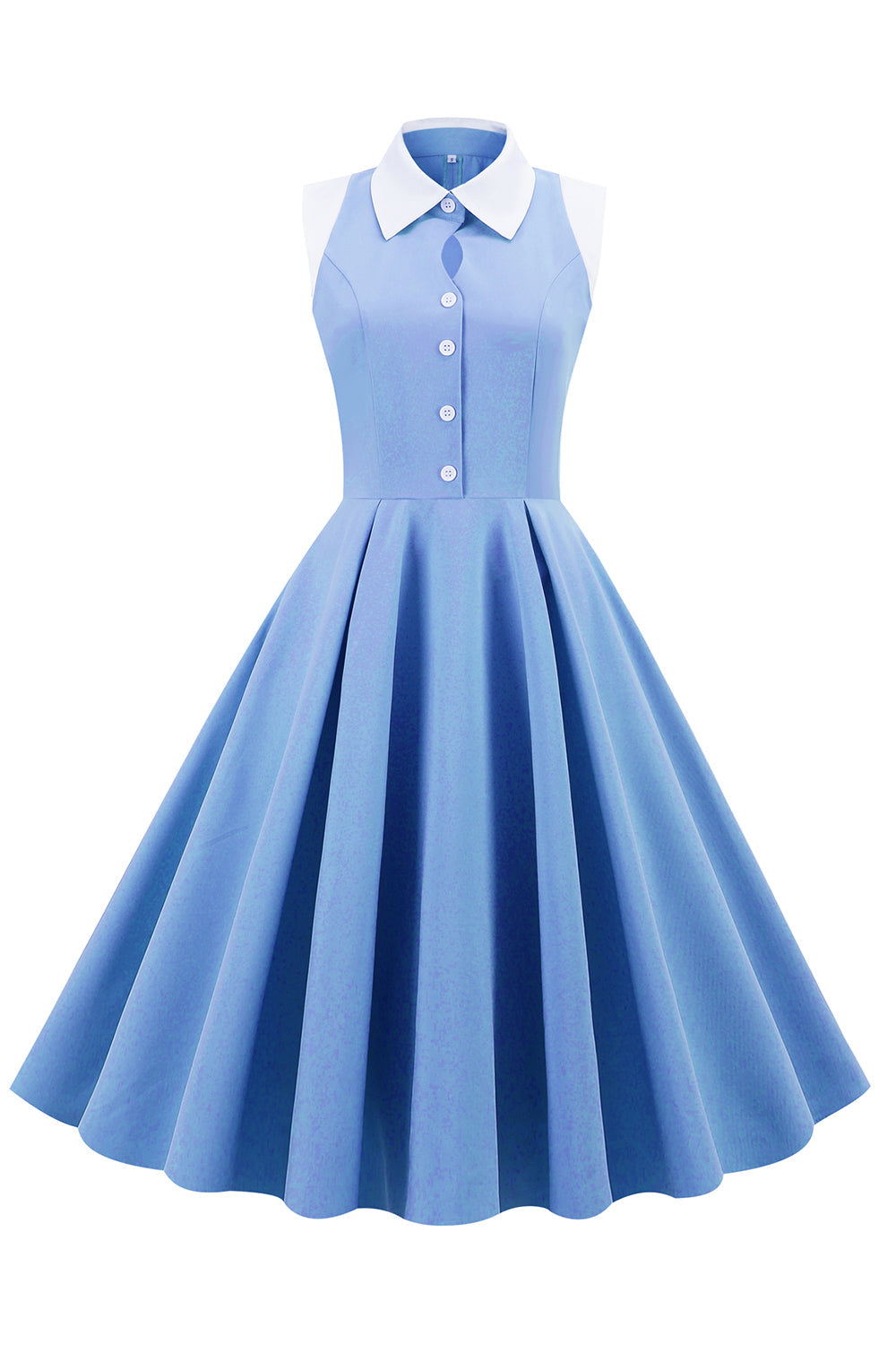 Robe swing vintage bleue des années 1950