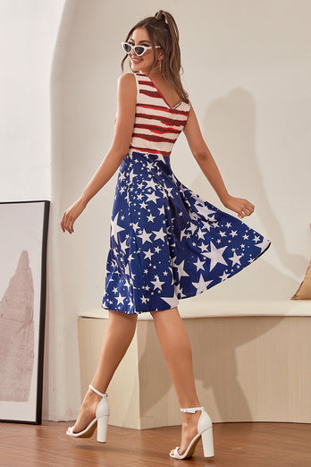 Robe de femme rétro american independence day