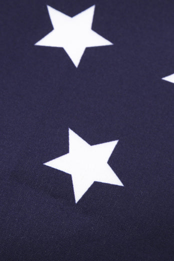 American Independence Day Print Flag Robe vintage
