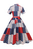 Charger l&#39;image dans la galerie, Independence Day Flag Print Robe Vintage