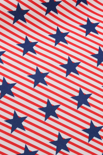 American Flag Stars Print Robe Vintage