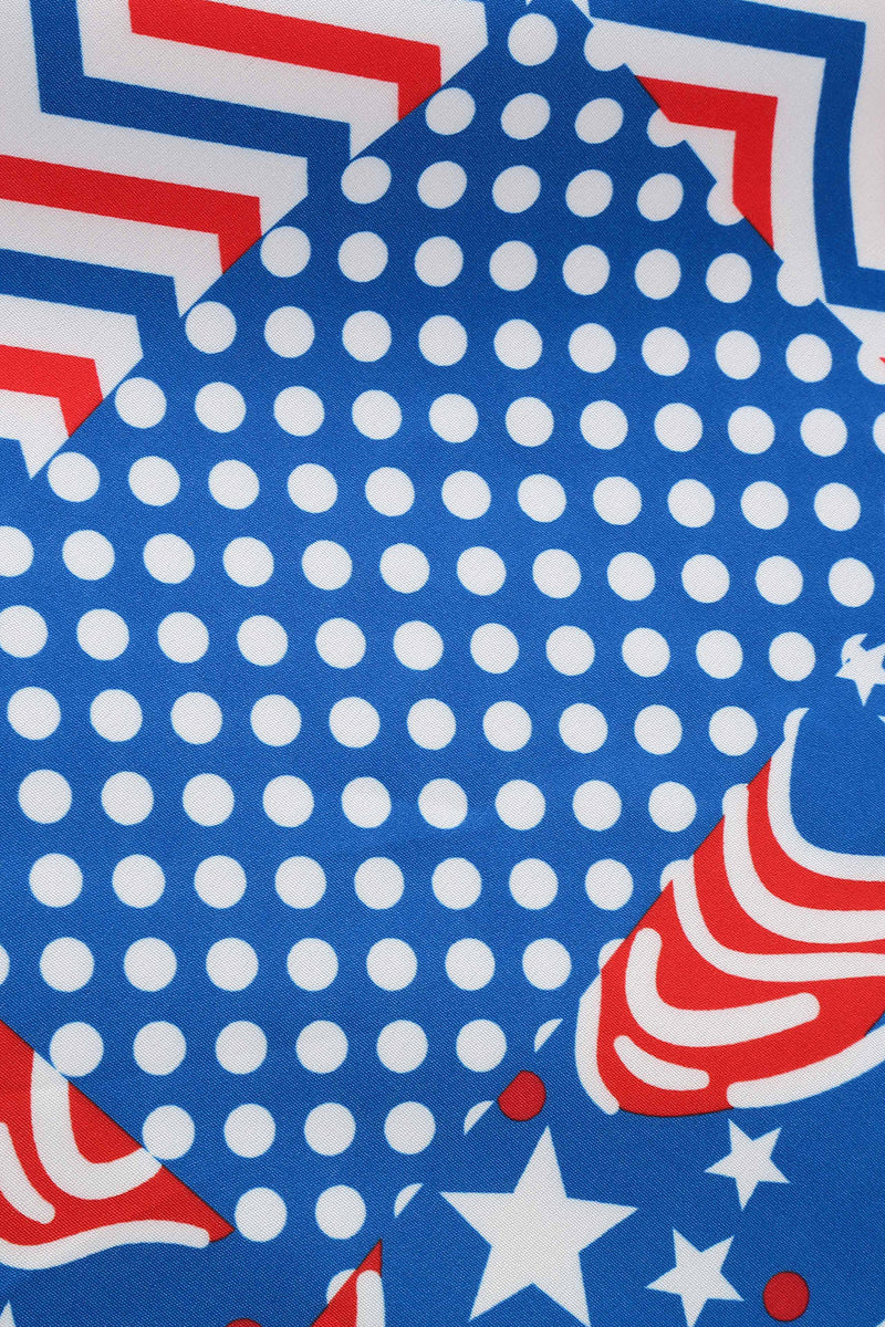 Charger l&#39;image dans la galerie, V Neck American Flag Imprimé Vintage Robe